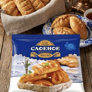 Тесто слоеное пресное 500г.