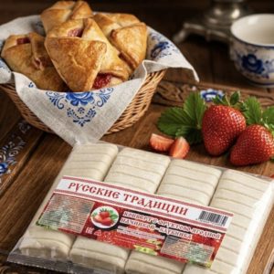 Конверты с клубничной начинкой 500г.